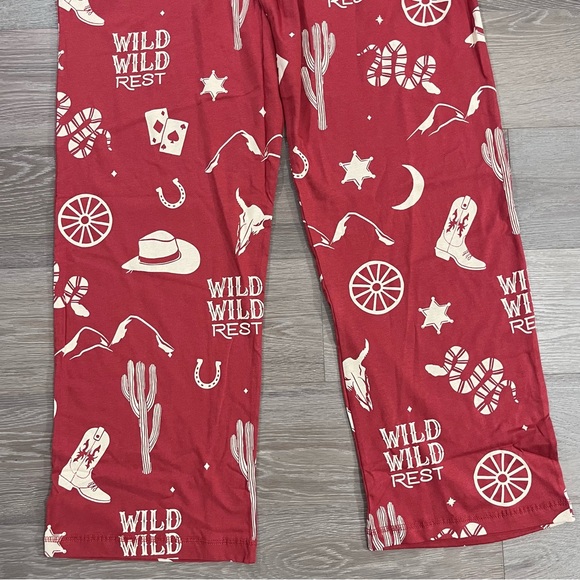 Lazy One Wild Wild Rest Men's Orange PJ Pants Lounge Sleep Pajama Bottoms L - Picture 4 of 10